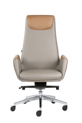 24kg Office Leather Revolving Chair High Back TUV Approved