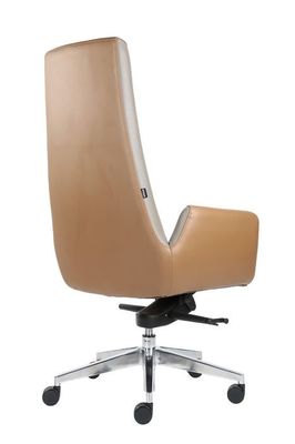 24kg Office Leather Revolving Chair High Back TUV Approved