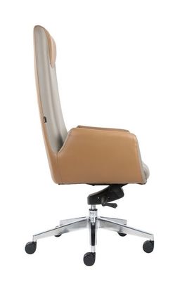 24kg Office Leather Revolving Chair High Back TUV Approved