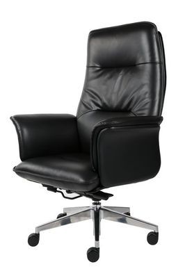 360 Degree Conjoined Armrest Leather Revolving Chair With Armrest