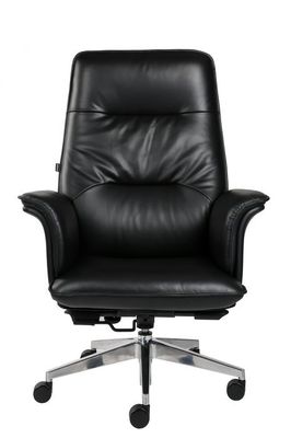 360 Degree Conjoined Armrest Leather Revolving Chair With Armrest