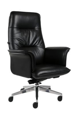 360 Degree Conjoined Armrest Leather Revolving Chair With Armrest