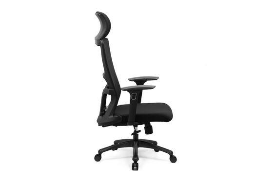 Adjustable Headrest Mesh Staff Chair 90 To 115 Degree Tilt