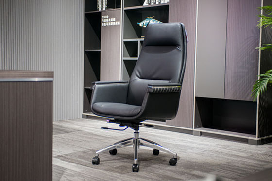 DIOUS Leather Height Adjustable Office Chair High Back For Executive