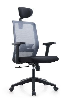 Grey Office Mesh Drafting Chair , 3" 300lbs High Swivel Chairs