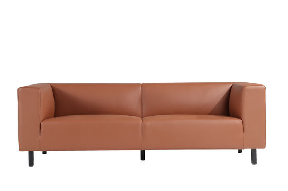 Tufted Leather Modular Office Reception Sofa Free Combination
