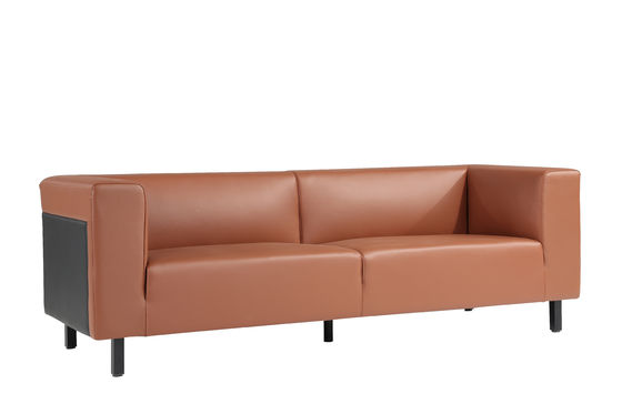 Tufted Leather Modular Office Reception Sofa Free Combination