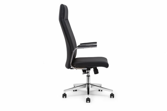 Black PU Leather Revolving Chair Executive Manager Office Chair