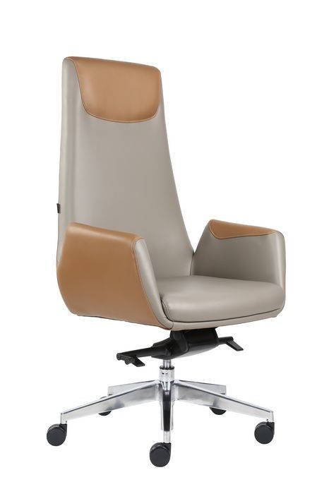 24kg Office Leather Revolving Chair High Back TUV Approved