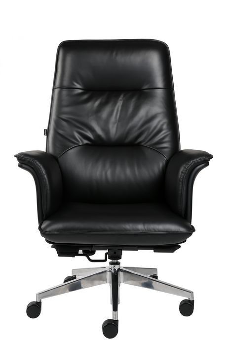 360 Degree Conjoined Armrest Leather Revolving Chair With Armrest